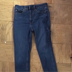 GAP Cigarette High-Rise Blue Jeans